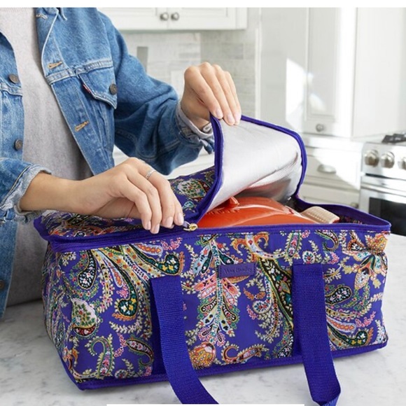 NWT Vera Bradley Blue Casserole Carrier - Picture 6 of 6